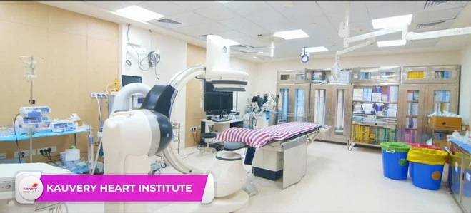 The Kauvery Heart Institute, with its state-of-the-art cath lab